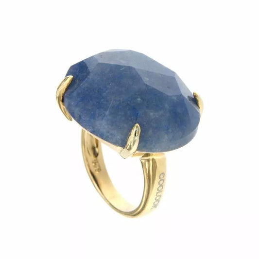 Alfa ring with blue quartz