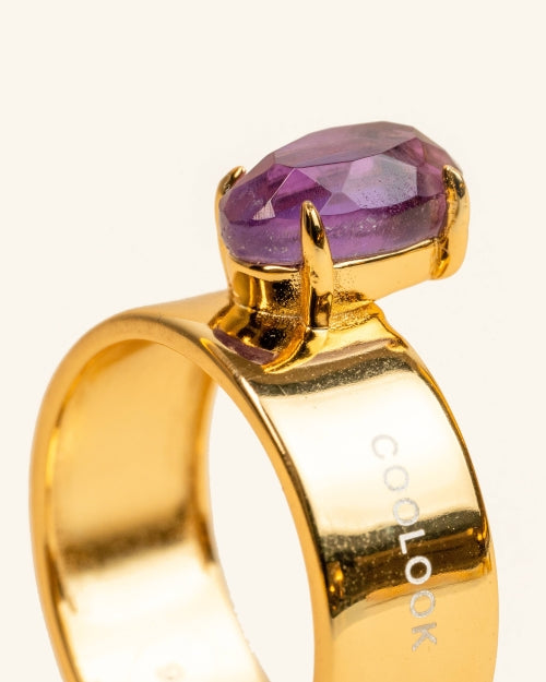 Gabo Ring with Amethyst 