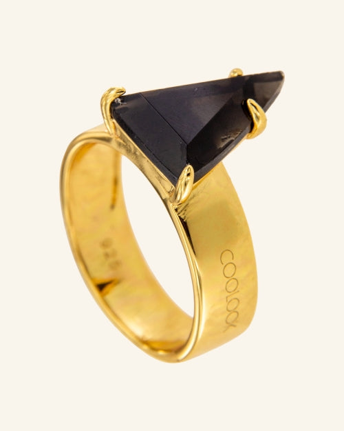 Gabo Ring with Onyx