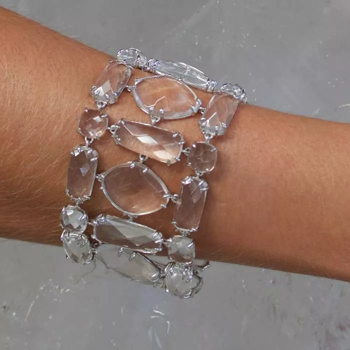 Vizier bracelet with colorless quartz