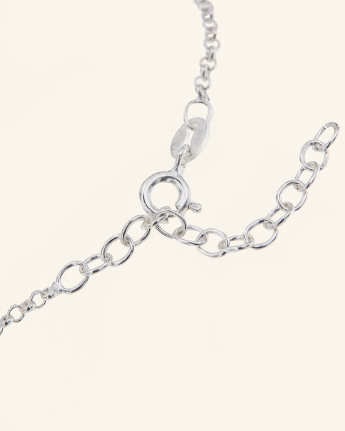 Short Silver Seu Chain 1 mm x 44 cm
