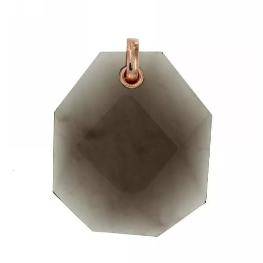 Asteroid pendant with smoky quartz