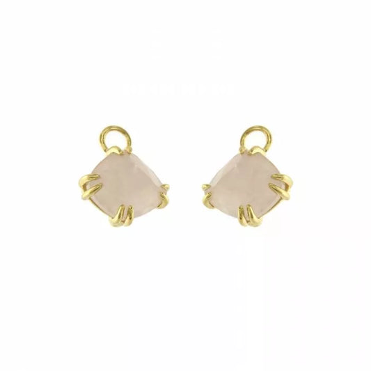 Colgantes Candy Tail con cuarzo rosa