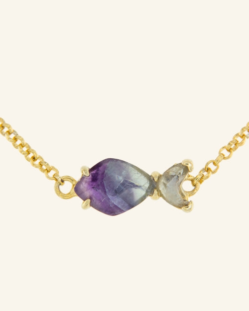 Nemo necklace with fluorite