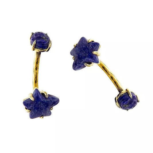 Lyrid cufflinks with lapis lazuli 