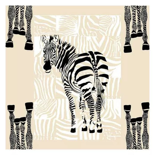 Scarf 90 The illusionism of the zebras