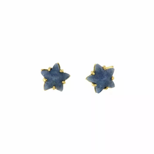 Pendientes Lipari con cuarzo azul