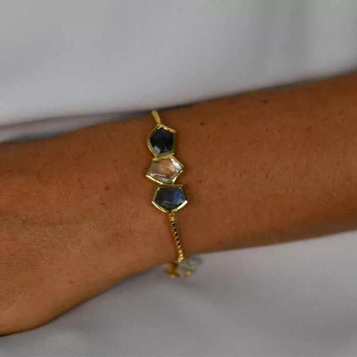 Nunatak bracelet with labradorite